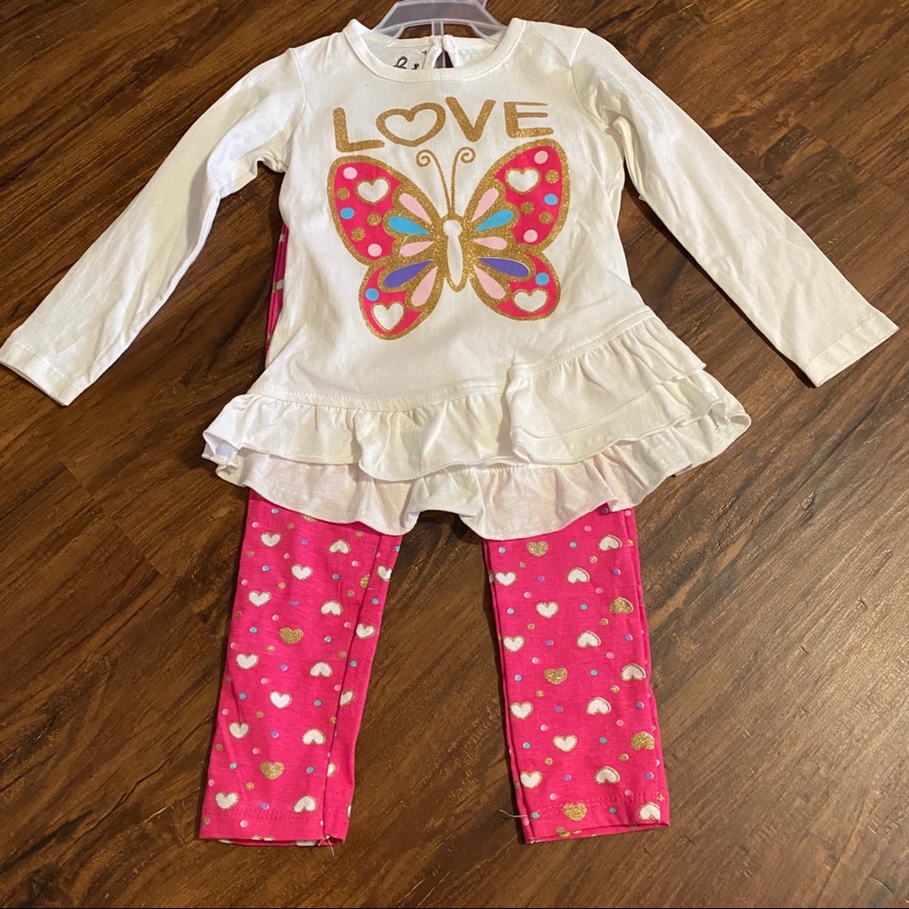 Real Love Butterfly 2 Piece Set 3T